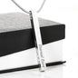 Vertical Stick Necklace Stainless or Gold custom engraved - tuttostyle4u