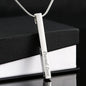 Vertical Stick Necklace Stainless or Gold custom engraved - tuttostyle4u