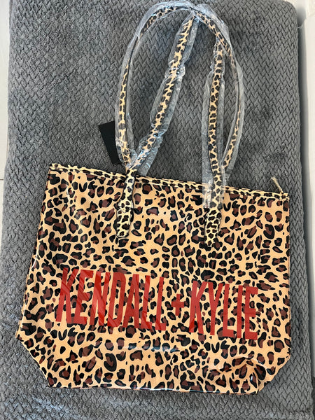 Kendall + Kylie Leopard PVC Shopper Tote Bag - tuttostyle4u