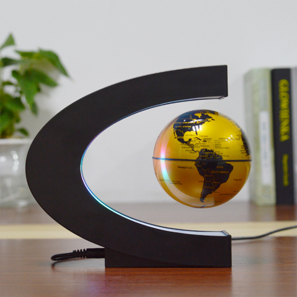 Magnetic Levitation 3D Globe with LED Light, Cool Gadgets Floating Lamp Globe Decor, Office Decoration - tuttostyle4u