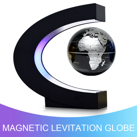 Magnetic Levitation 3D Globe with LED Light, Cool Gadgets Floating Lamp Globe Decor, Office Decoration - tuttostyle4u