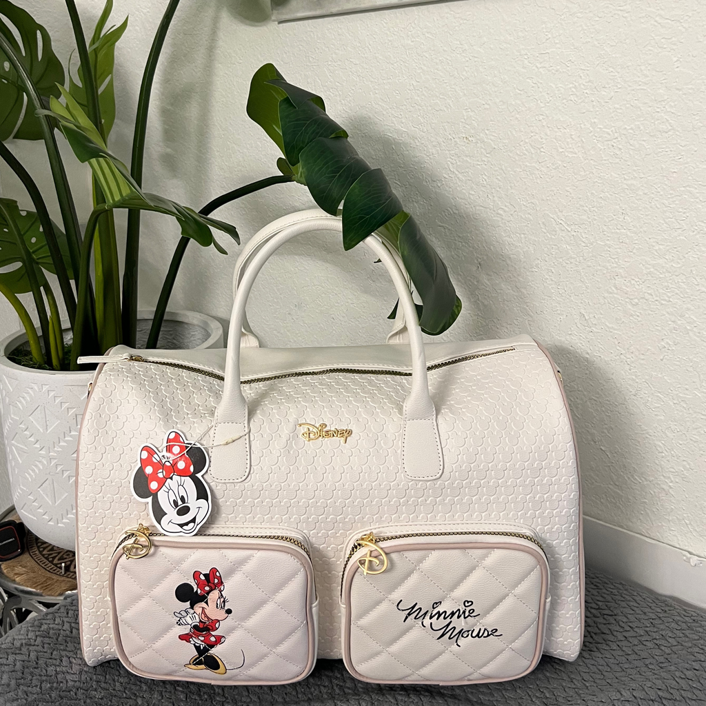 Disney quilted fashion weekender