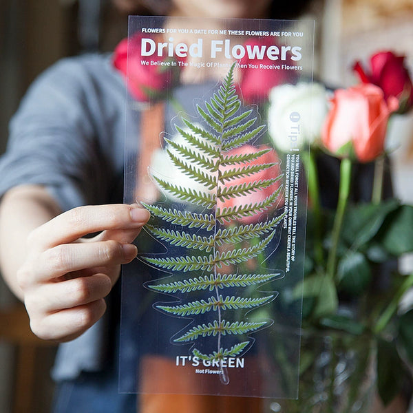 Floral & Plants transparent stickers  ideal for your scrapbooking projects, notebook, planners. - tuttostyle4u