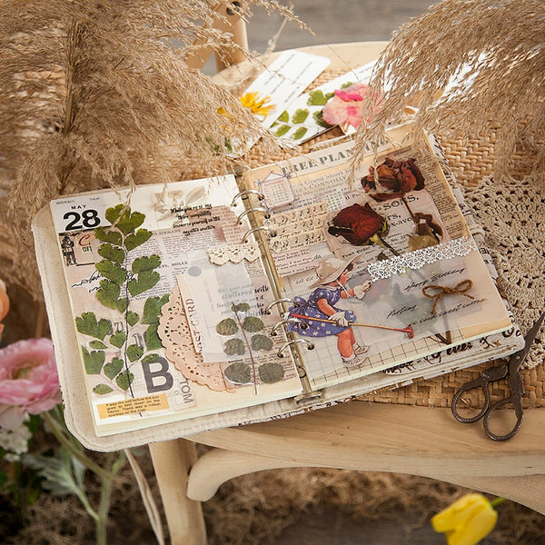 Floral & Plants transparent stickers  ideal for your scrapbooking projects, notebook, planners. - tuttostyle4u