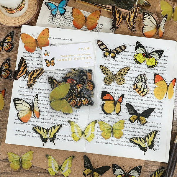 Butterfly, plants, flowers,  Stickers Package - tuttostyle4u
