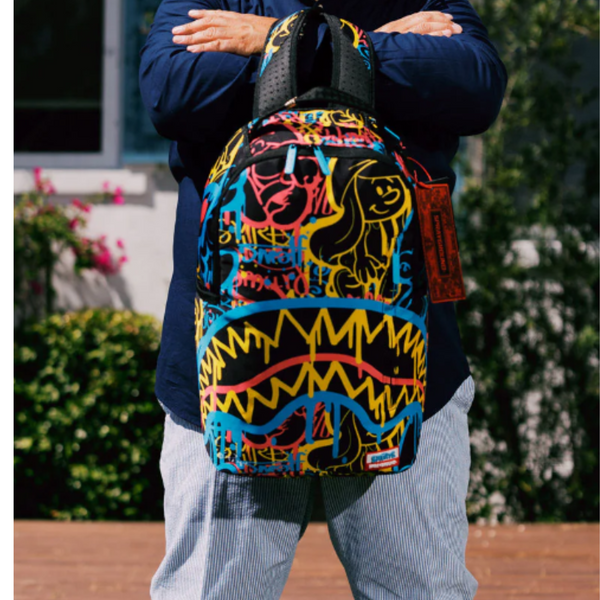 Sprayground SMURFS NEON DRIP DLXSR BACKPACK