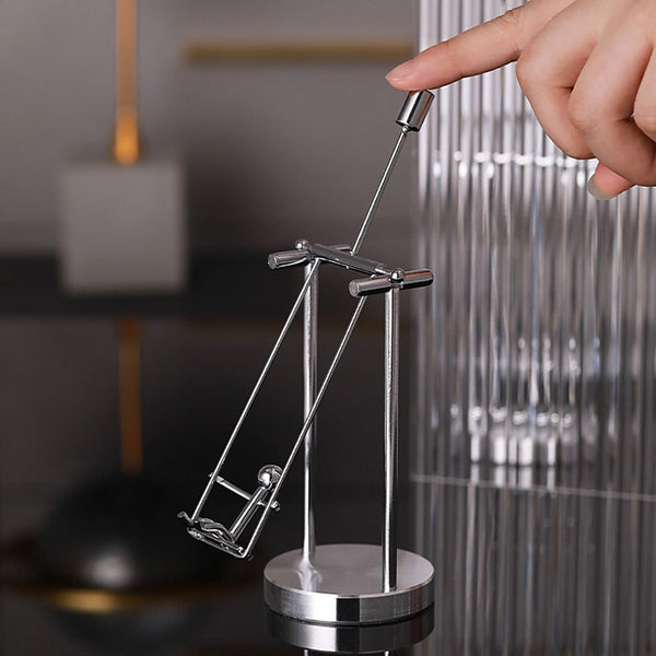 Kinetic Art Perpetual Motion Swing Balance Desk Fun Anti Stress Office Toy - tuttostyle4u