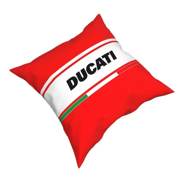 DUCATI-Inspired Italy Square Pillowcase, Cushion Cover, Classic Pillow Cover, Throw Pillow Cover, Home Decor