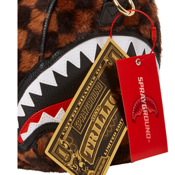 Sprayground Furrr Sharks in Paris Mini Duffle - tuttostyle4u