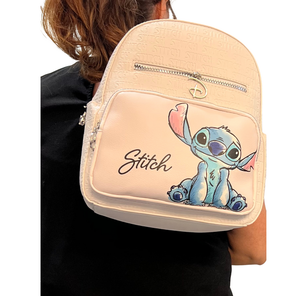 Disney Stitch Backpack Color Ivory - tuttostyle4u