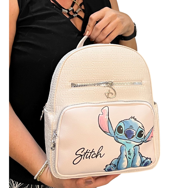 Disney Stitch Backpack Color Ivory - tuttostyle4u