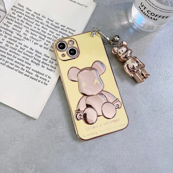 3D Bear Chain Phone Case for iPhones - tuttostyle4u