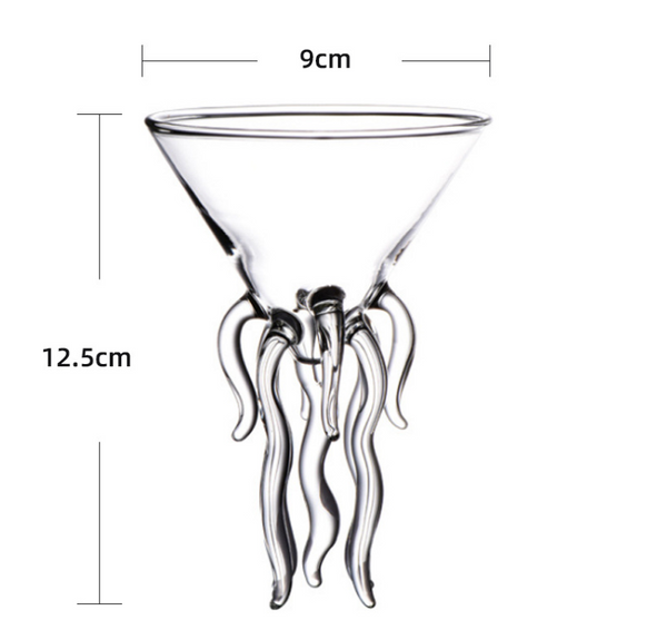 Octopus Cocktail Glass - tuttostyle4u