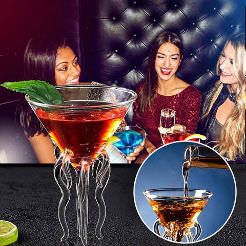 Octopus Cocktail Glass - tuttostyle4u