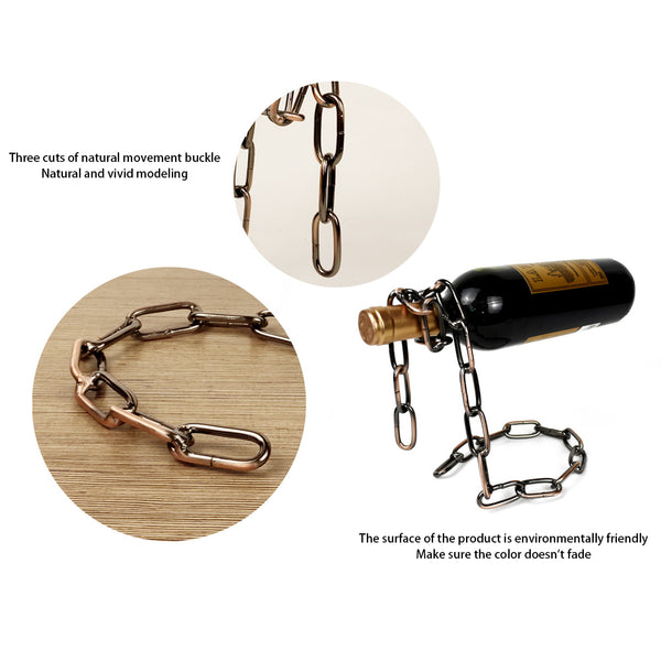 Magic Iron Chain Wine Bottle Holder - tuttostyle4u