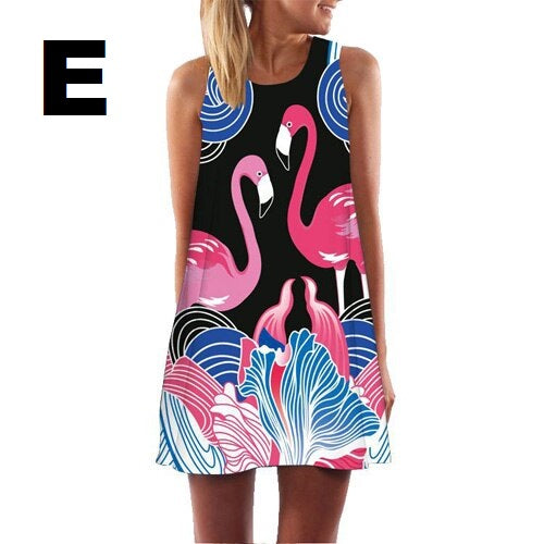 Sleeveless Summer Short Dress - tuttostyle4u