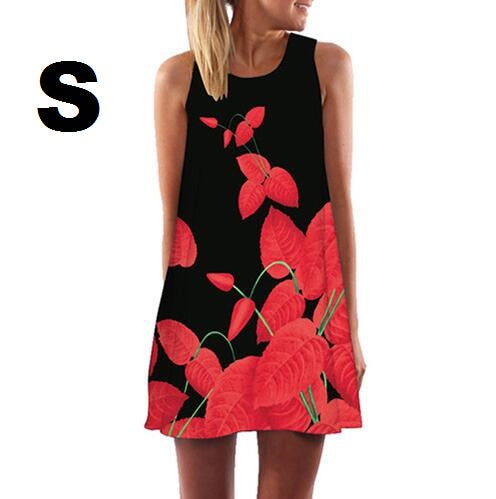 Sleeveless Summer Short Dress - tuttostyle4u
