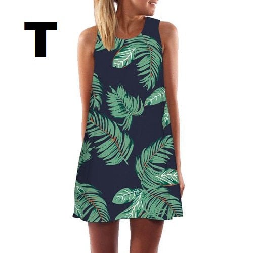 Sleeveless Summer Short Dress - tuttostyle4u