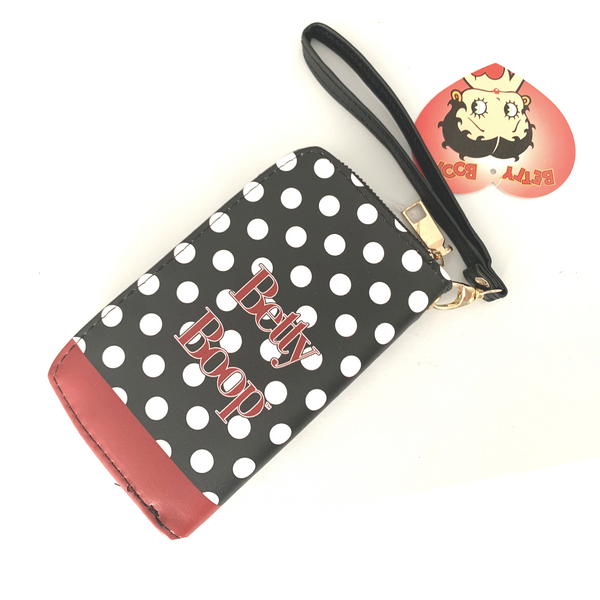 Betty Boop Wallet White Dots M - tuttostyle4u