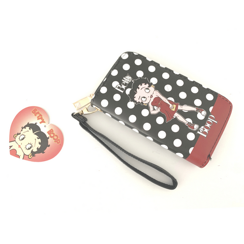 Betty Boop Wallet White Dots M - tuttostyle4u