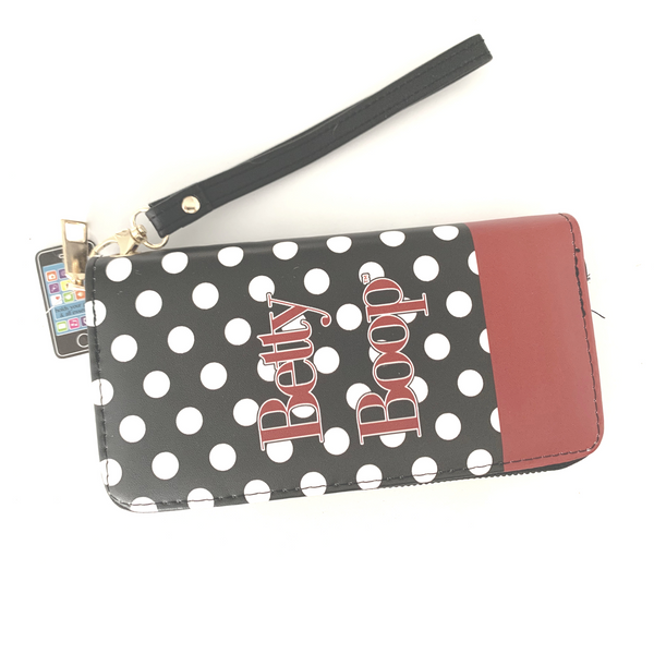 Betty Boop Wallet White Dots L - tuttostyle4u