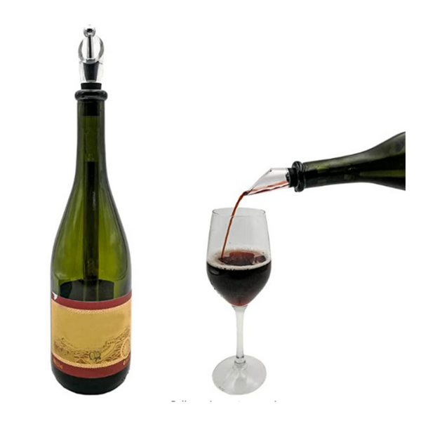 Wine Bottle Chiller Sticks with Acrylic Pourer Stainless Steel with Aerator - tuttostyle4u