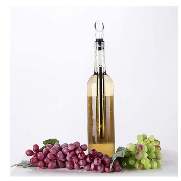 Wine Bottle Chiller Sticks with Acrylic Pourer Stainless Steel with Aerator - tuttostyle4u
