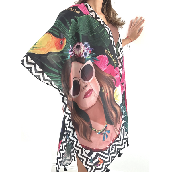 NICOLE LEE ISABELLA KIMONO VACATION GIRL IN PARADISE - tuttostyle4u