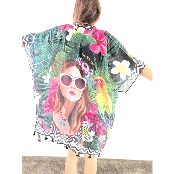 NICOLE LEE ISABELLA KIMONO VACATION GIRL IN PARADISE - tuttostyle4u
