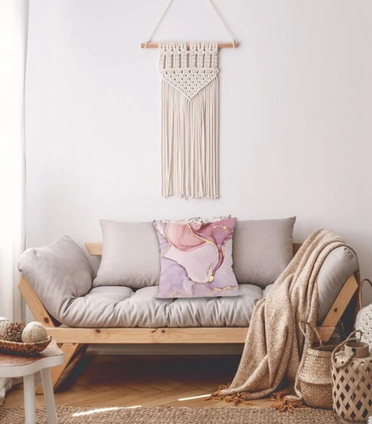 Rose Golden  Quicksand Pattern Cushion Cover Without Filler - tuttostyle4u