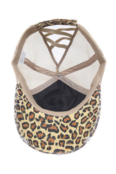 Leopard Printed Cap - tuttostyle4u