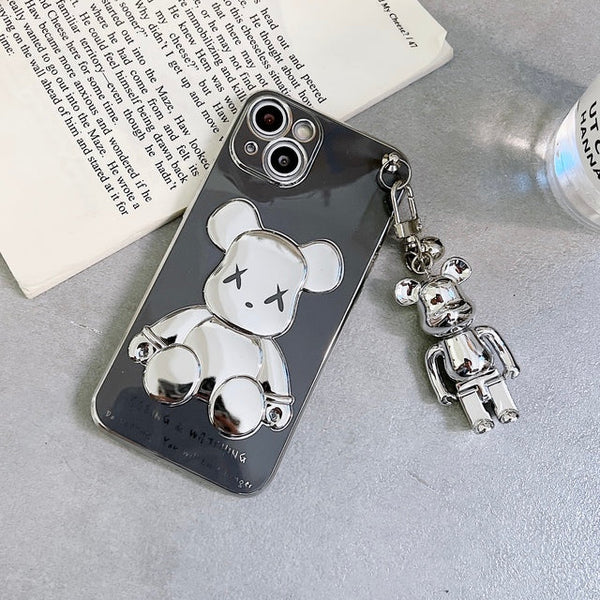 3D Bear Chain Phone Case for iPhones - tuttostyle4u