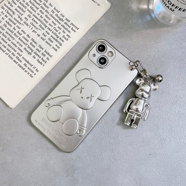 3D Bear Chain Phone Case for iPhones - tuttostyle4u