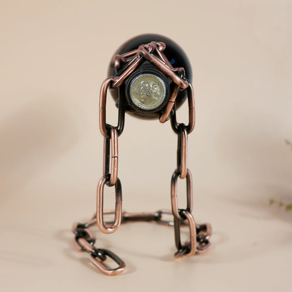 Magic Iron Chain Wine Bottle Holder - tuttostyle4u