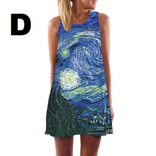 Sleeveless Summer Short Dress - tuttostyle4u