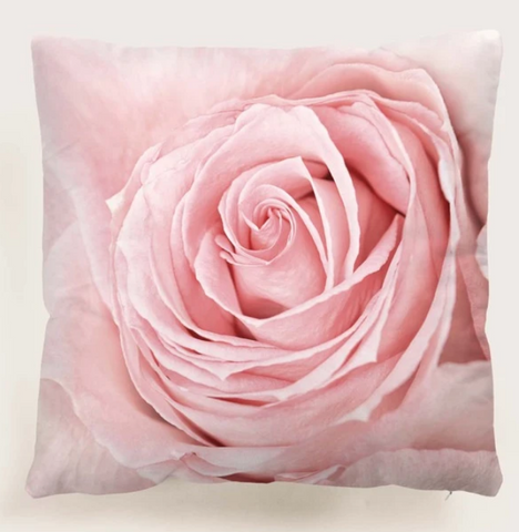 Rose Print Cushion Cover Without Filler - tuttostyle4u