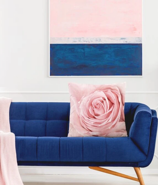 Rose Print Cushion Cover Without Filler - tuttostyle4u