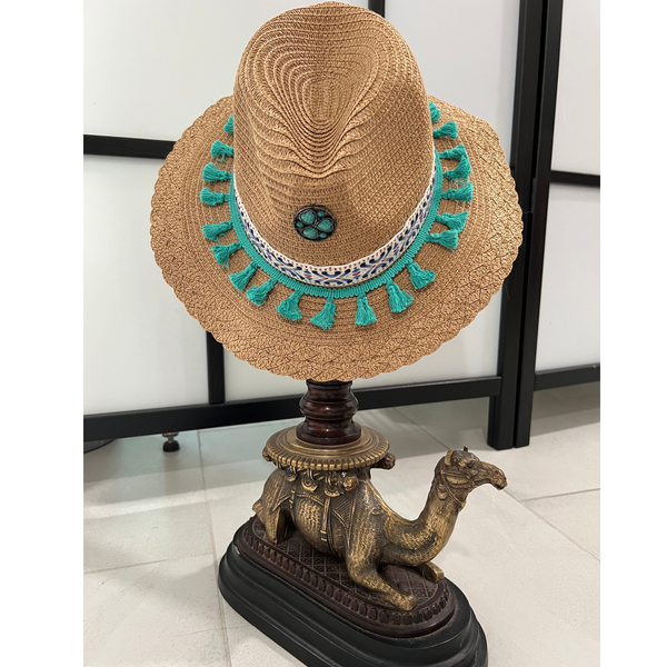 Bahamas  Straw Hat Decorated with tassels - tuttostyle4u