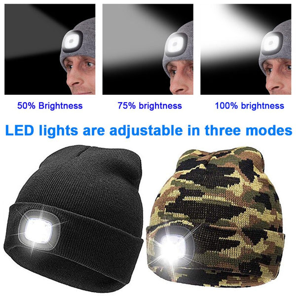 Unisex LED Knitted Beanie - tuttostyle4u