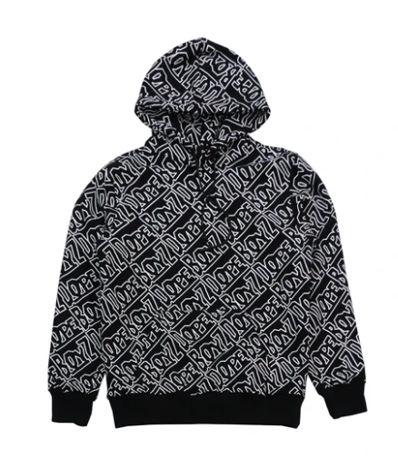 Dope Hoodie Black / White - tuttostyle4u
