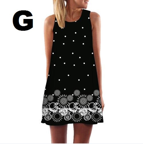 Sleeveless Summer Short Dress - tuttostyle4u