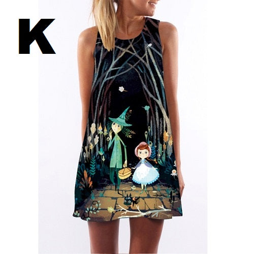 Sleeveless Summer Short Dress - tuttostyle4u