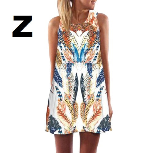 Sleeveless Summer Short Dress - tuttostyle4u