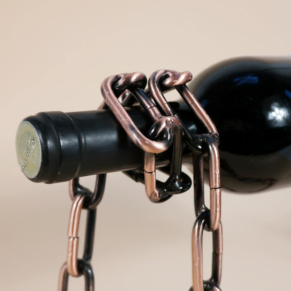 Magic Iron Chain Wine Bottle Holder - tuttostyle4u