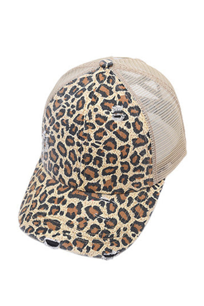 Leopard Printed Cap - tuttostyle4u