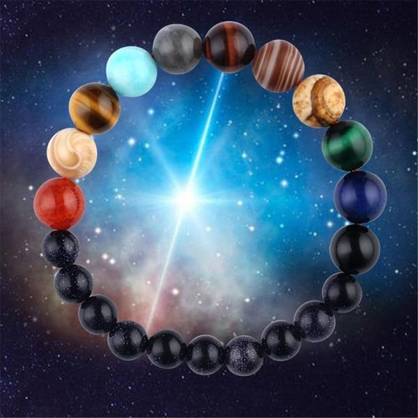 Eight Planets Bead Bracelet Natural Stone - tuttostyle4u