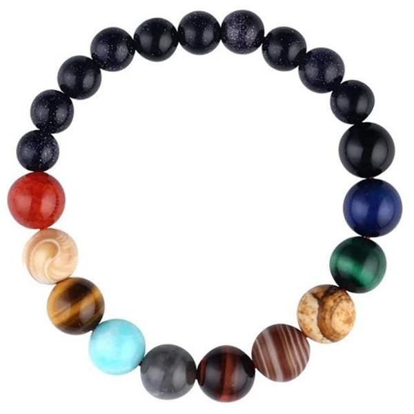 Eight Planets Bead Bracelet Natural Stone - tuttostyle4u