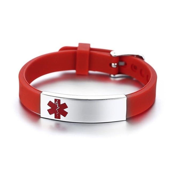 Engravable Medical Alert ID Bracelet Personalized - tuttostyle4u