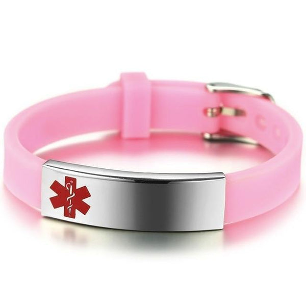 Engravable Medical Alert ID Bracelet Personalized - tuttostyle4u