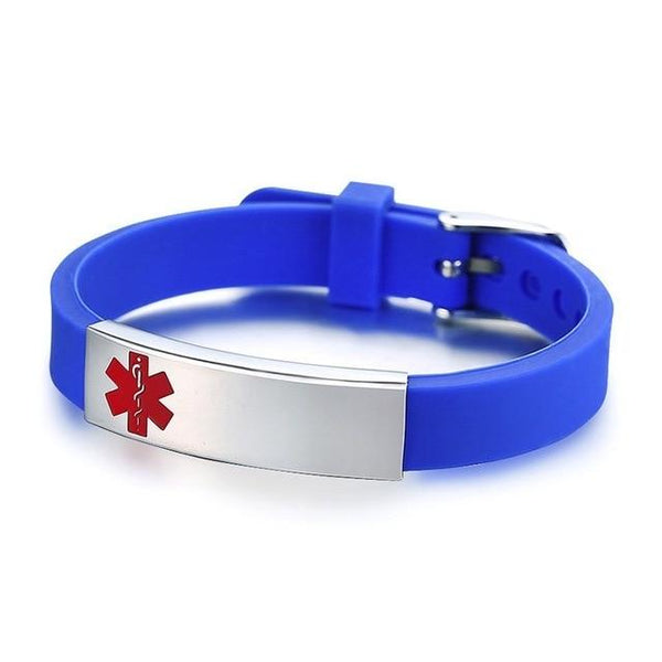 Engravable Medical Alert ID Bracelet Personalized - tuttostyle4u